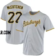 Andrew McCutchen Men's Pittsburgh Pirates Gray Replica Road Jersey