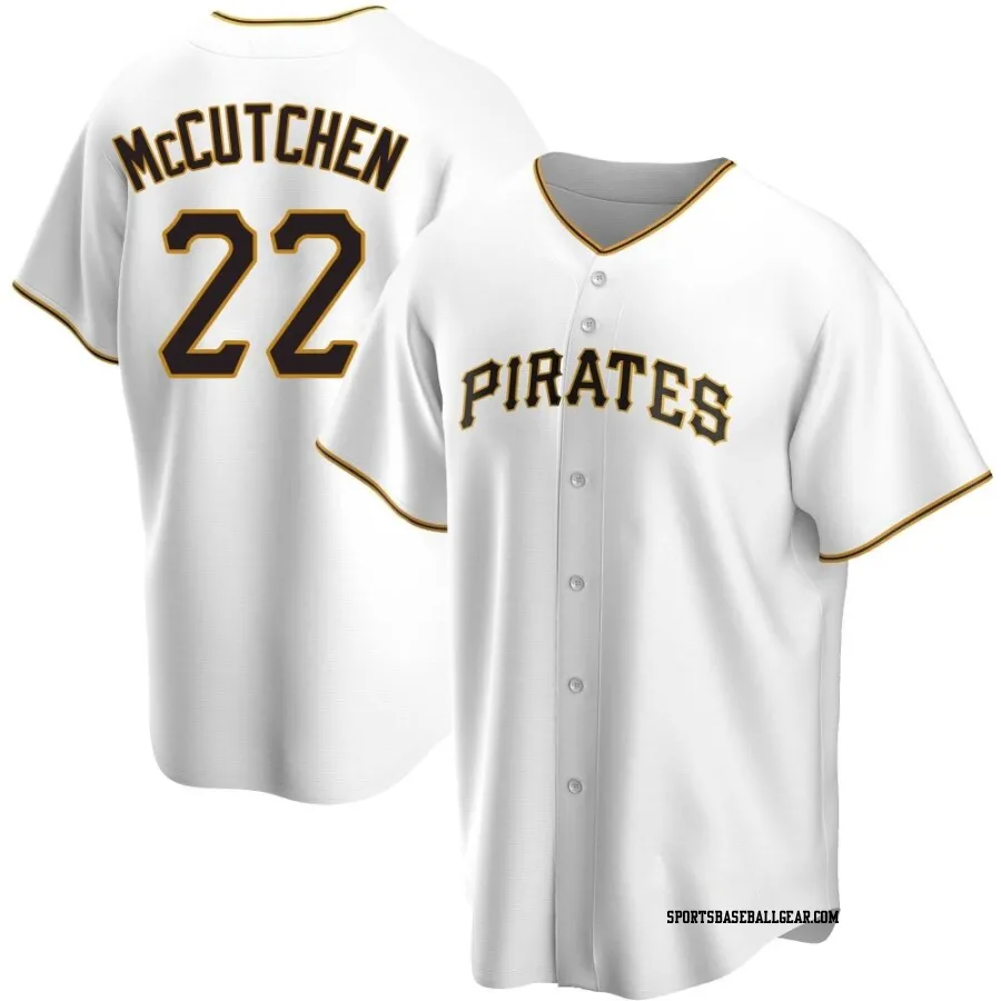 Andrew McCutchen Men's Pittsburgh Pirates White Replica Home Jersey