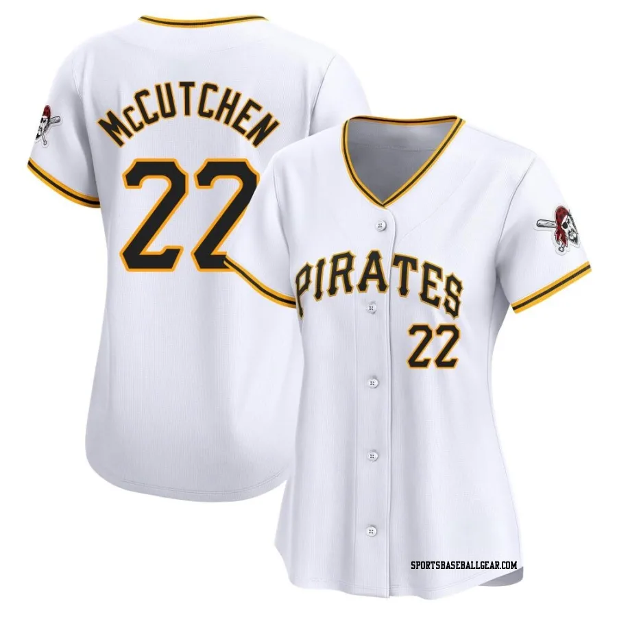 Andrew McCutchen Women's Pittsburgh Pirates White Limited Home Jersey