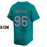 Andrew Miller Men's Seattle Mariners Aqua Limited Alternate Jersey