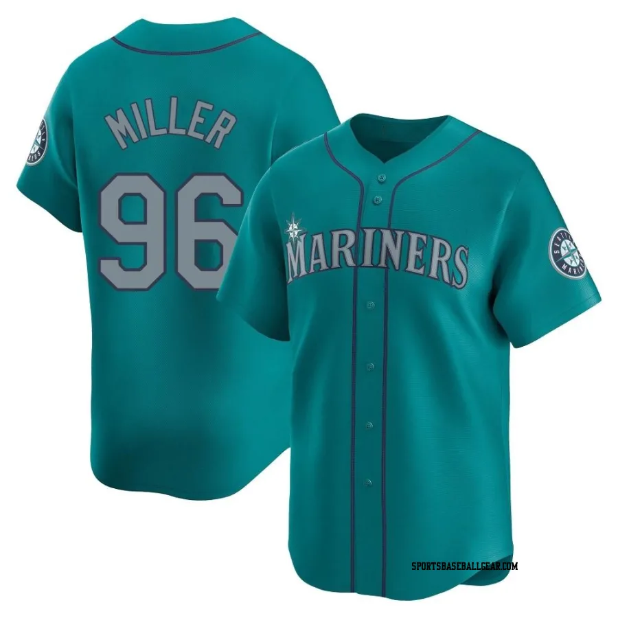 Andrew Miller Men's Seattle Mariners Aqua Limited Alternate Jersey