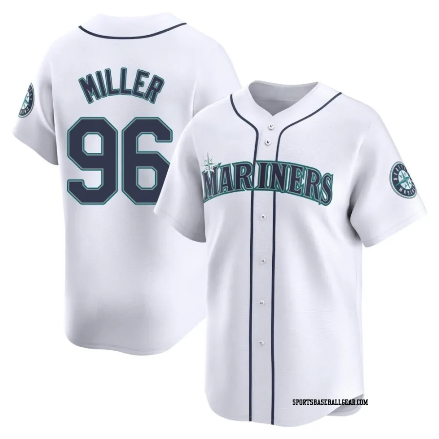 Andrew Miller Men's Seattle Mariners White Limited Home Jersey