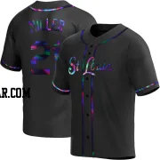 Andrew Miller Men's St. Louis Cardinals Black Holographic Replica Alternate Jersey