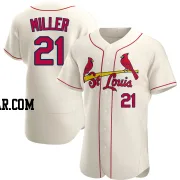 Andrew Miller Men's St. Louis Cardinals Cream Authentic Alternate Jersey