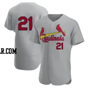 Andrew Miller Men's St. Louis Cardinals Gray Authentic Road Jersey