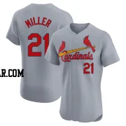 Andrew Miller Men's St. Louis Cardinals Gray Elite Road Jersey