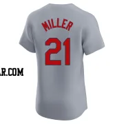 Andrew Miller Men's St. Louis Cardinals Gray Elite Road Jersey