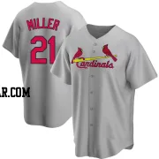 Andrew Miller Men's St. Louis Cardinals Gray Replica Road Jersey