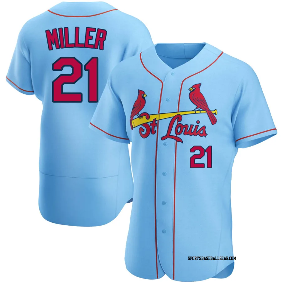 Andrew Miller Men's St. Louis Cardinals Light Blue Authentic Alternate Jersey