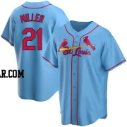 Andrew Miller Men's St. Louis Cardinals Light Blue Replica Alternate Jersey