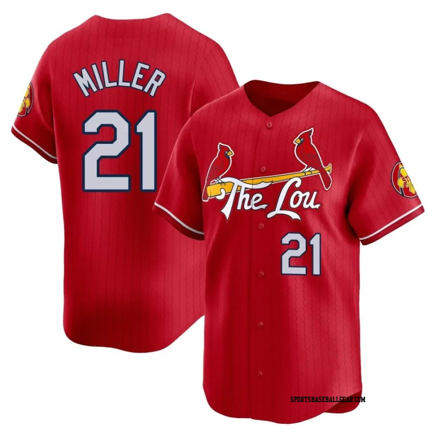 Andrew Miller Men's St. Louis Cardinals Red Limited 2024 City Connect Jersey