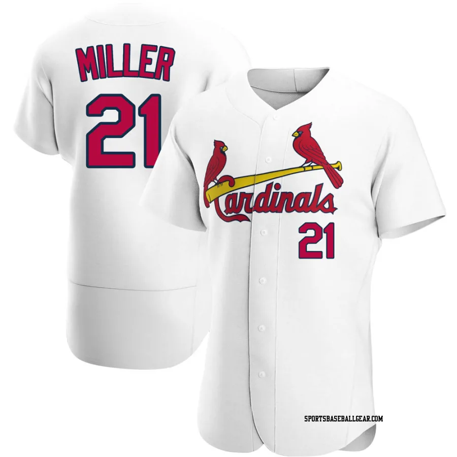 Andrew Miller Men's St. Louis Cardinals White Authentic Home Jersey