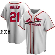 Andrew Miller Men's St. Louis Cardinals White Home Cooperstown Collection Jersey