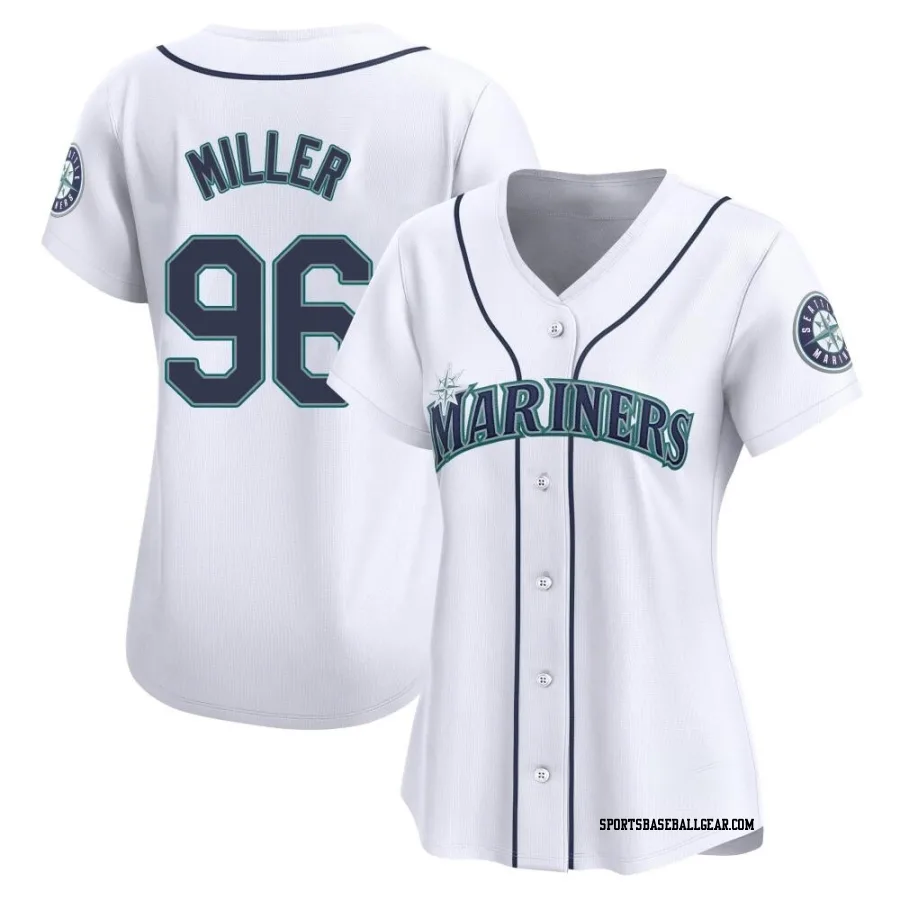 Andrew Miller Women's Seattle Mariners White Limited Home Jersey