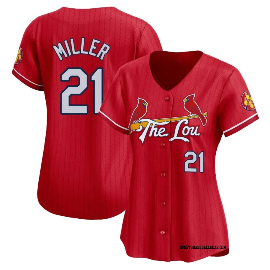 Andrew Miller Women's St. Louis Cardinals Red Limited 2024 City Connect Jersey