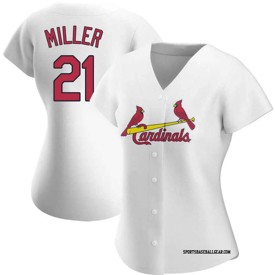 Andrew Miller Women's St. Louis Cardinals White Authentic Home Jersey