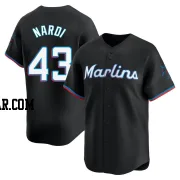 Andrew Nardi Men's Miami Marlins Black Limited Alternate Jersey