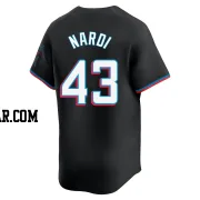 Andrew Nardi Men's Miami Marlins Black Limited Alternate Jersey