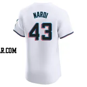 Andrew Nardi Men's Miami Marlins White Elite Home Jersey