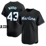 Andrew Nardi Youth Miami Marlins Black Limited Alternate Jersey