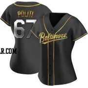 Andrew Politi Women's Baltimore Orioles Black Golden Replica Alternate Jersey