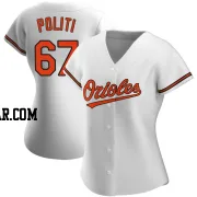 Andrew Politi Women's Baltimore Orioles White Authentic Home Jersey