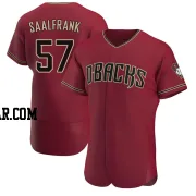 Andrew Saalfrank Men's Arizona Diamondbacks Authentic Crimson Alternate Jersey