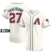 Andrew Saalfrank Men's Arizona Diamondbacks Cream Elite Home Patch Jersey