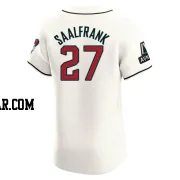 Andrew Saalfrank Men's Arizona Diamondbacks Cream Elite Home Patch Jersey