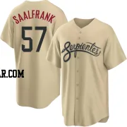 Andrew Saalfrank Men's Arizona Diamondbacks Gold Replica 2021 City Connect Cool Base Jersey