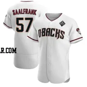 Andrew Saalfrank Men's Arizona Diamondbacks White Authentic Crimson Home 2023 World Series Jersey