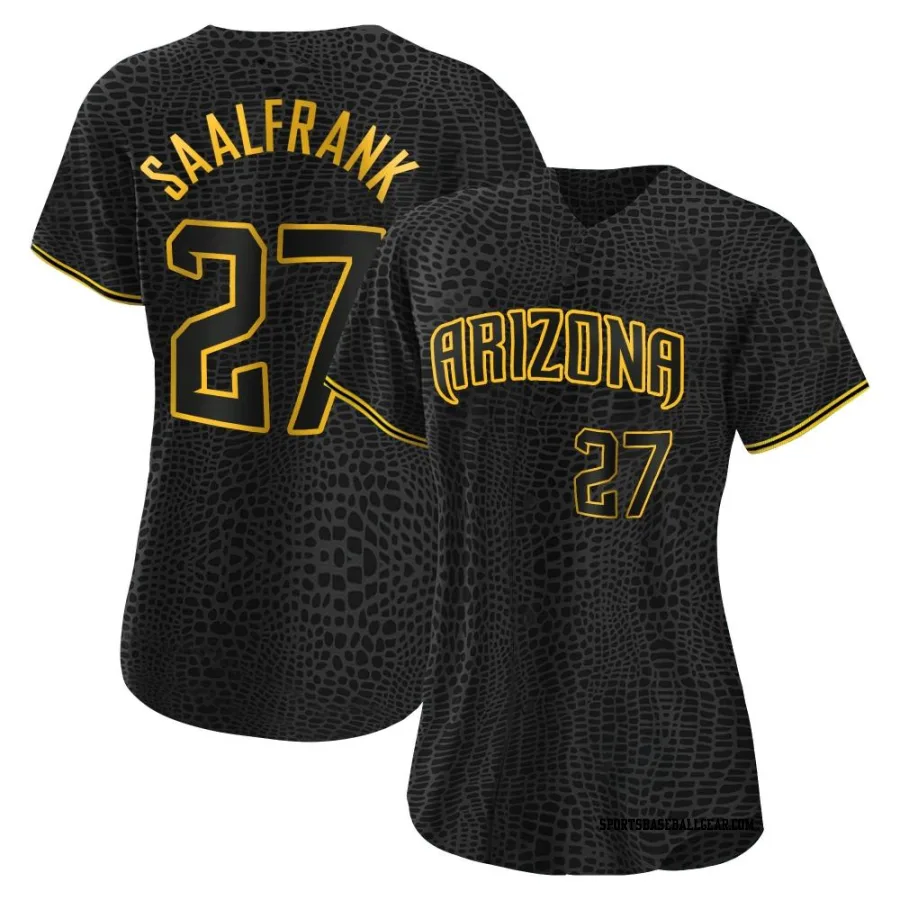 Andrew Saalfrank Women's Arizona Diamondbacks Black Authentic Snake Skin City Jersey