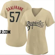 Andrew Saalfrank Women's Arizona Diamondbacks Gold Authentic 2021 City Connect Cool Base Jersey