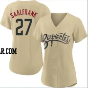 Andrew Saalfrank Women's Arizona Diamondbacks Gold Authentic 2021 City Connect Cool Base Jersey