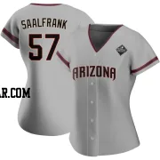 Andrew Saalfrank Women's Arizona Diamondbacks Gray Authentic Road 2023 World Series Jersey