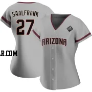 Andrew Saalfrank Women's Arizona Diamondbacks Gray Replica Road 2023 World Series Jersey