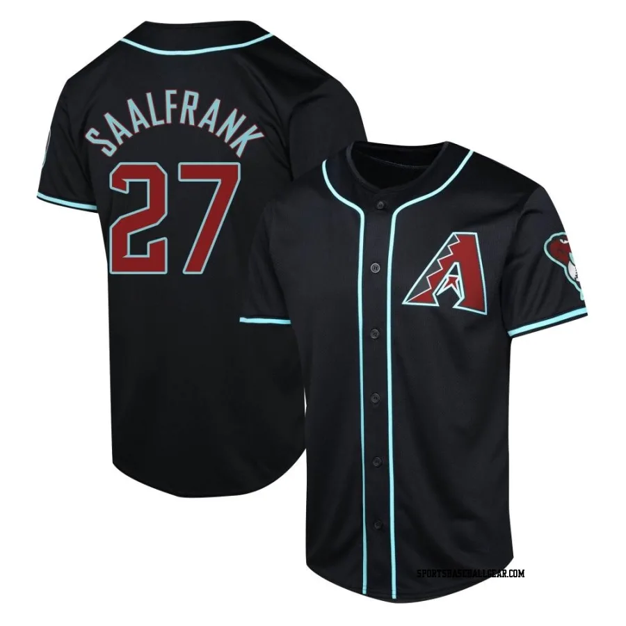 Andrew Saalfrank Youth Arizona Diamondbacks Black Limited Alternate Jersey