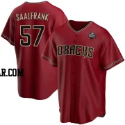 Andrew Saalfrank Youth Arizona Diamondbacks Red Replica Alternate 2023 World Series Jersey