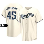 Andrew Stevenson Men's Minnesota Twins Cream Replica Alternate Jersey