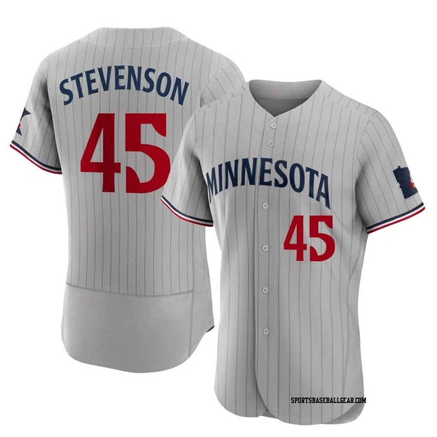 Andrew Stevenson Men's Minnesota Twins Gray Authentic Road Jersey