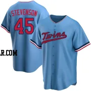 Andrew Stevenson Men's Minnesota Twins Light Blue Replica Alternate Jersey