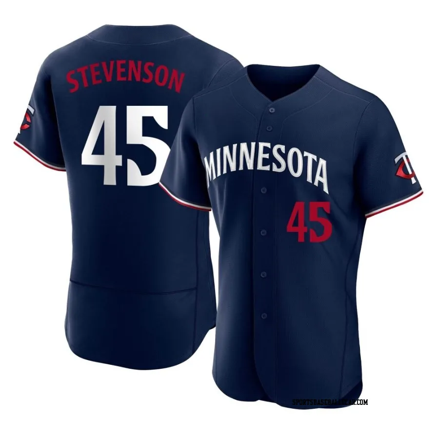 Andrew Stevenson Men's Minnesota Twins Navy Authentic Alternate Jersey