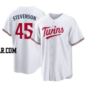 Andrew Stevenson Men's Minnesota Twins White Replica Home Jersey