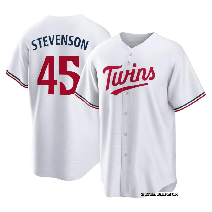 Andrew Stevenson Men's Minnesota Twins White Replica Home Jersey