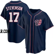 Andrew Stevenson Men's Washington Nationals Navy Replica Alternate Team Jersey