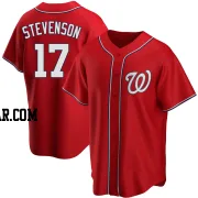 Andrew Stevenson Men's Washington Nationals Red Replica Alternate Jersey