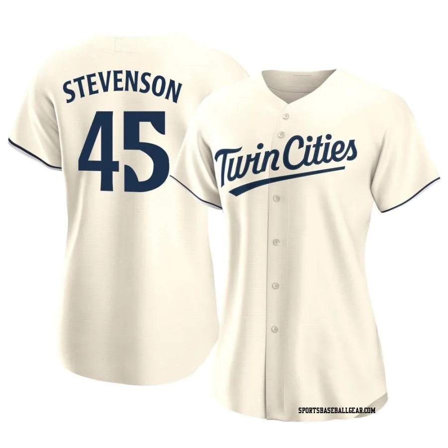 Andrew Stevenson Women's Minnesota Twins Cream Authentic Alternate Jersey