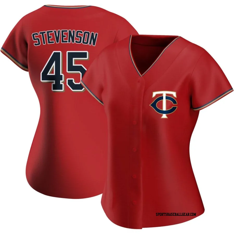 Andrew Stevenson Women's Minnesota Twins Red Authentic Alternate Jersey