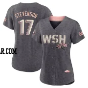 Andrew Stevenson Women's Washington Nationals Gray Authentic 2022 City Connect Jersey