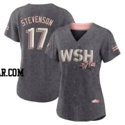 Andrew Stevenson Women's Washington Nationals Gray Replica 2022 City Connect Jersey